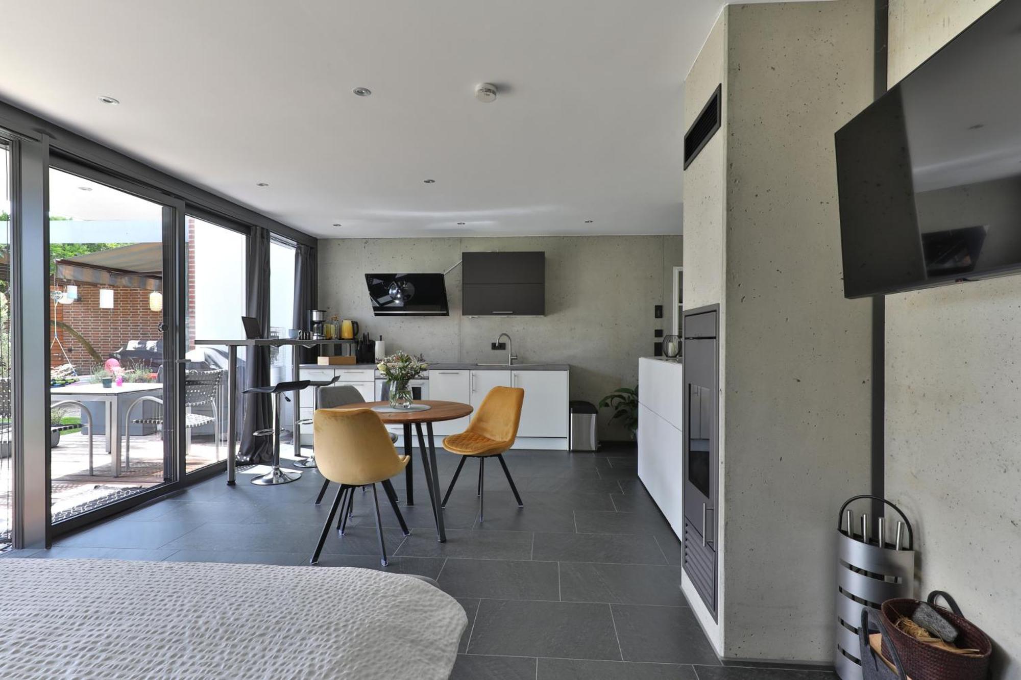 Modernes Studio-Apartment غيرستهوفن المظهر الخارجي الصورة